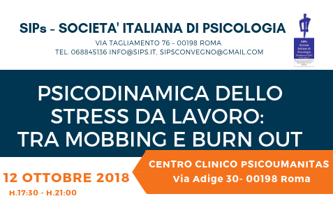 Convegno - Psicodinamica dello stress da lavoro: tra mobbing e burn out